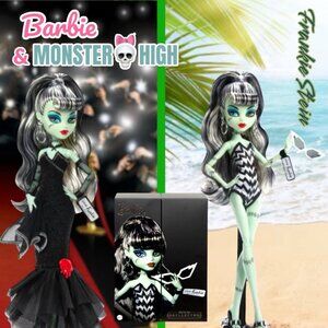 Monster High Skullector Frankie Stein x Barbie Doll 80th Anniversary.